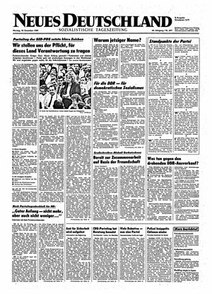 Neues Deutschland Online-Archiv on Dec 18, 1989