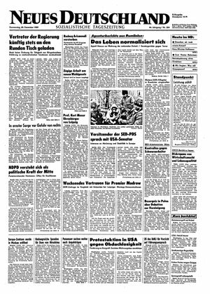Neues Deutschland Online-Archiv vom 28.12.1989