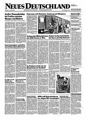 Neues Deutschland Online-Archiv vom 17.01.1990