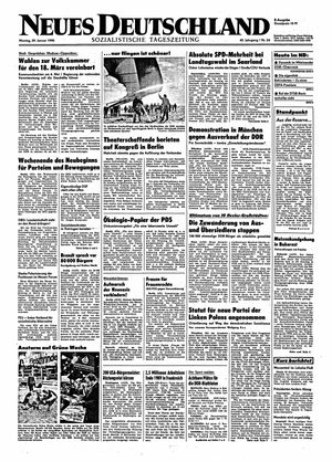 Neues Deutschland Online-Archiv vom 29.01.1990