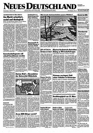 Neues Deutschland Online-Archiv on Feb 1, 1990