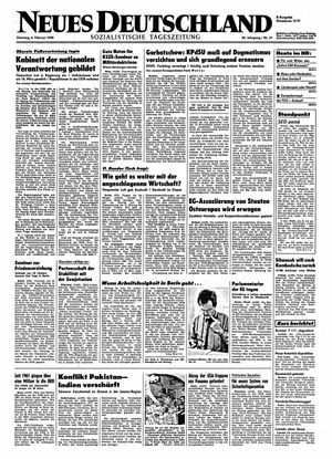 Neues Deutschland Online-Archiv vom 06.02.1990