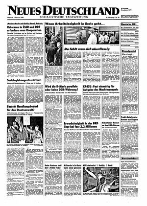 Neues Deutschland Online-Archiv on Feb 7, 1990