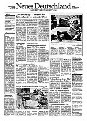 Neues Deutschland Online-Archiv vom 19.02.1990