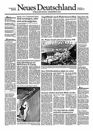 Neues Deutschland Online-Archiv vom 22.02.1990