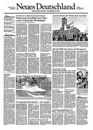Neues Deutschland Online-Archiv vom 23.02.1990