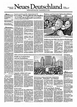 Neues Deutschland Online-Archiv vom 26.02.1990