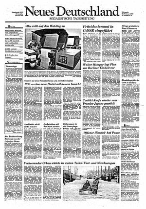 Neues Deutschland Online-Archiv vom 28.02.1990