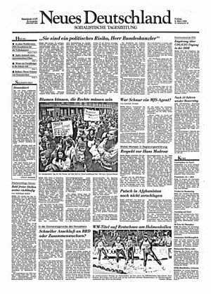 Neues Deutschland Online-Archiv vom 09.03.1990