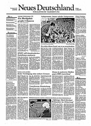 Neues Deutschland Online-Archiv vom 12.03.1990