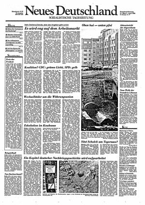 Neues Deutschland Online-Archiv vom 31.03.1990