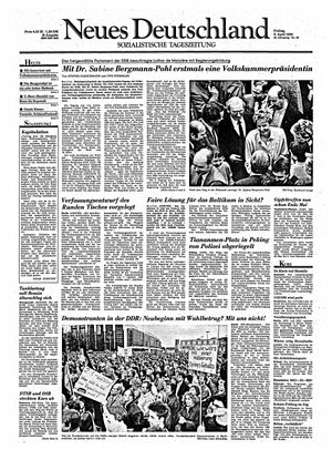 Neues Deutschland Online-Archiv vom 06.04.1990
