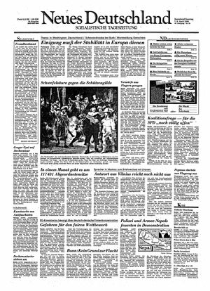 Neues Deutschland Online-Archiv vom 07.04.1990
