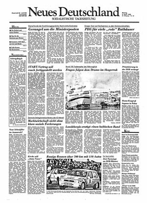 Neues Deutschland Online-Archiv on Apr 9, 1990