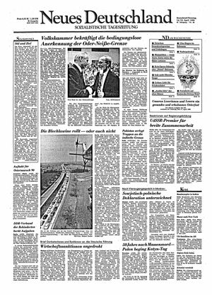 Neues Deutschland Online-Archiv vom 14.04.1990