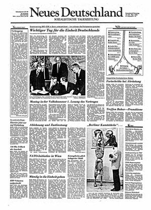 Neues Deutschland Online-Archiv vom 19.05.1990