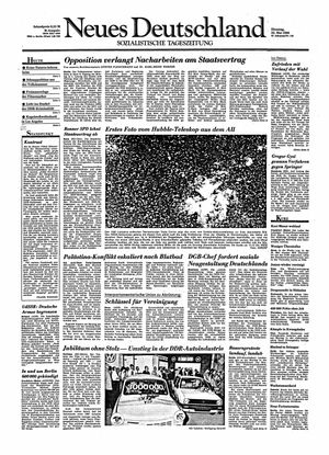 Neues Deutschland Online-Archiv vom 22.05.1990