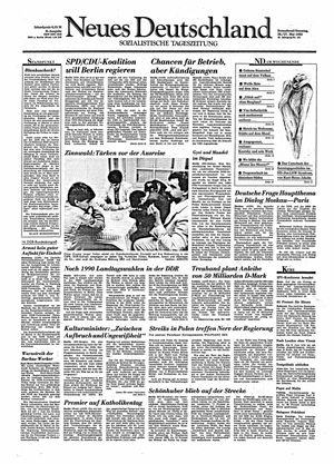 Neues Deutschland Online-Archiv vom 26.05.1990