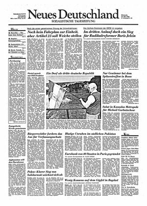 Neues Deutschland Online-Archiv vom 30.05.1990