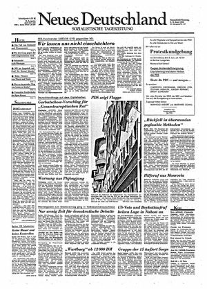 Neues Deutschland Online-Archiv vom 02.06.1990