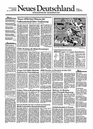 Neues Deutschland Online-Archiv vom 11.06.1990