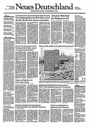 Neues Deutschland Online-Archiv vom 19.06.1990