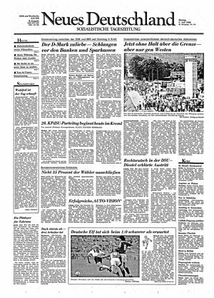 Neues Deutschland Online-Archiv vom 02.07.1990