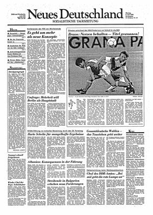 Neues Deutschland Online-Archiv vom 09.07.1990