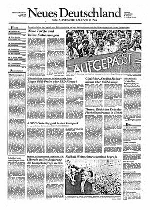 Neues Deutschland Online-Archiv vom 10.07.1990