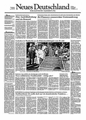 Neues Deutschland Online-Archiv vom 20.07.1990