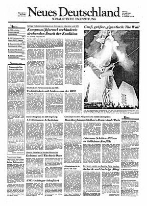 Neues Deutschland Online-Archiv vom 23.07.1990