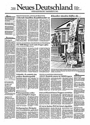 Neues Deutschland Online-Archiv vom 25.07.1990