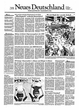 Neues Deutschland Online-Archiv vom 31.07.1990
