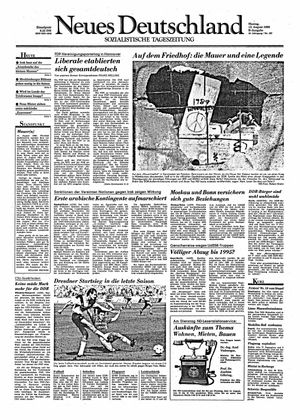 Neues Deutschland Online-Archiv vom 13.08.1990