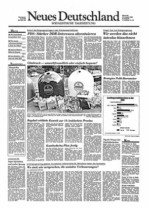 Neues Deutschland Online-Archiv on Aug 29, 1990