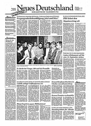 Neues Deutschland Online-Archiv vom 05.09.1990