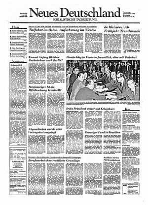 Neues Deutschland Online-Archiv vom 06.09.1990