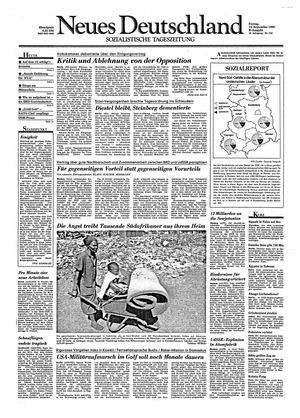 Neues Deutschland Online-Archiv vom 14.09.1990
