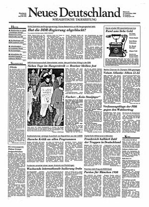 Neues Deutschland Online-Archiv on Sep 19, 1990