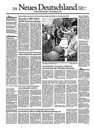 Neues Deutschland Online-Archiv vom 20.09.1990
