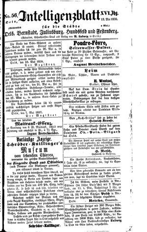 Intelligenzblatt für die Städte Oels, Bernstadt, Juliusburg, Hundsfeld und Festenberg vom 12.05.1859