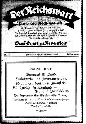 Reichswart vom 18.12.1920