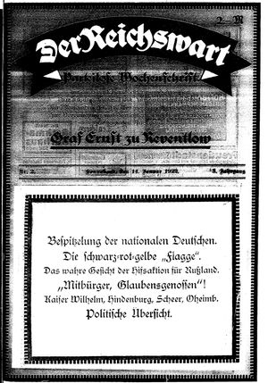 Reichswart vom 14.01.1922