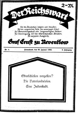 Reichswart vom 28.01.1922
