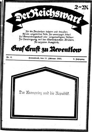 Reichswart vom 11.02.1922