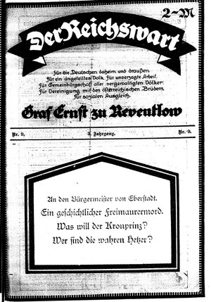 Reichswart vom 04.03.1922