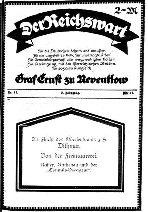 Reichswart vom 18.03.1922