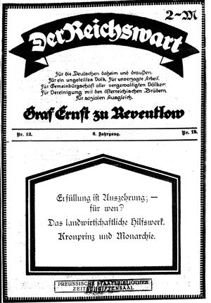 Reichswart vom 25.03.1922