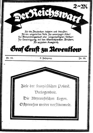 Reichswart vom 31.03.1922