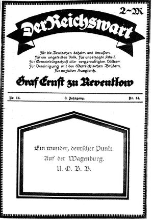 Reichswart vom 08.04.1922